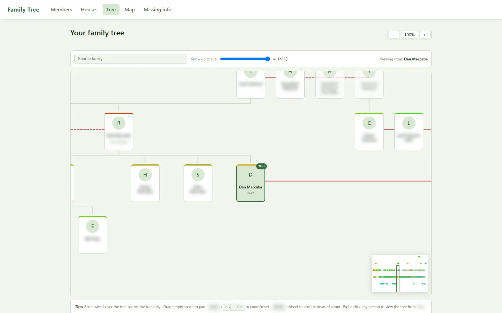 Networking CRM + Family Tree